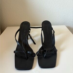 Princess Polly Strappy black heels